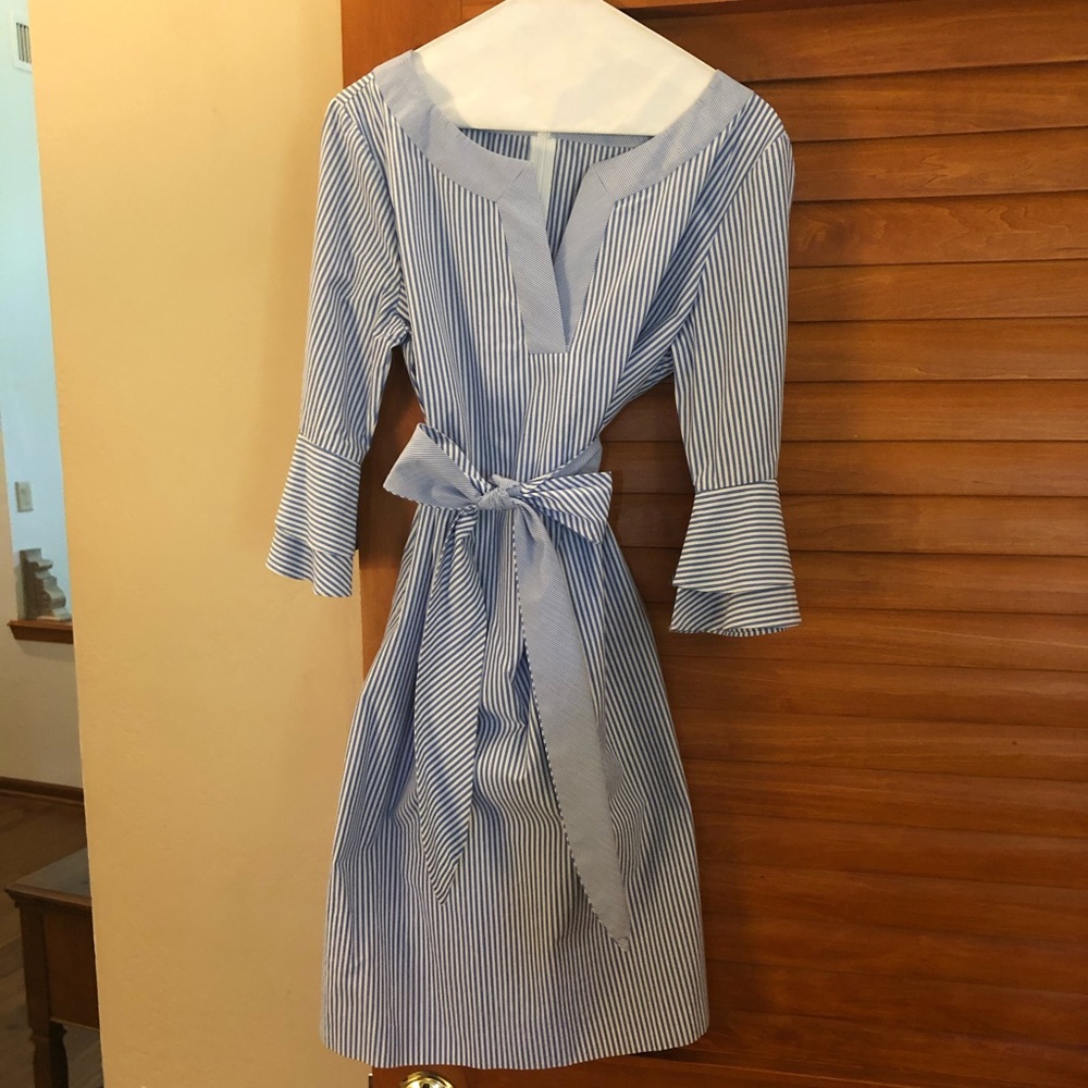 Talbots Seersucker Dress, size 8